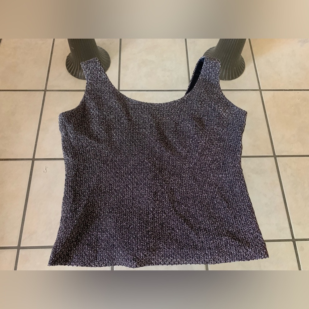 Black & Silver Andrea Polizzi for rex lester top